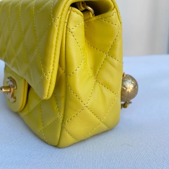 Authentic Chanel CoCo Crush Mini Bag Yellow - Picture 9 of 16